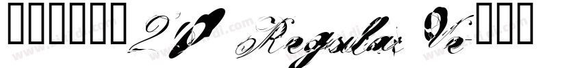 胡晓波男神体20 Regular Ve字体转换